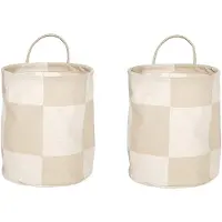 OYOY Chess säilytyskorit small 2-pack. Clay-offwhite