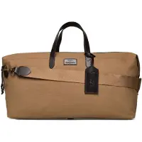 Ralph Lauren Leather-Trim Canvas Duffel - Beige - ONE SIZE