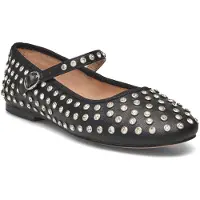 Steve madden Nauhaballerina 'Vinetta-R' musta / hopea / läpinäkyvä