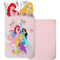 Princesses Bed Linen Princess 39 - 140X200, 60X63 Cm - Pink - 140X200.50X53CM