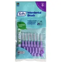 Tepe hammasväliharjat biomuovi 1,1 mm violetti 8 kpl.