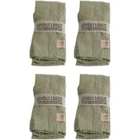 Fyrklövern Lovely Napkin (4-Pack) - Green - 45X45CM