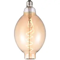 Halo Design Colors Bubbles LED-lamppu, E27, keltainen, 2 000 K, 2 W – , Colors Bubbles, Ruskea / ruoste, Lasi