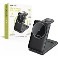 Mobile Origin 3in1 Foldable Qi2 Charger PW8 - black