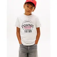 Tommy Hilfiger Basketball Graphic T-Shirt - Cream - 164