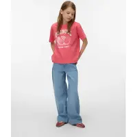 Vero moda Vmlinda Caty Ss Top Box Girl - Coral - 122/128
