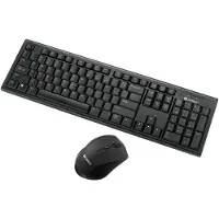 Sandberg Wireless Office DesktopSet - Näppäimistö ja Hiirisetti - ANSI - Musta