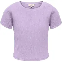 Kids Only Kogkaylie Struc S/S Top Pnt - Purple - 134