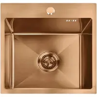 REA Leo 40 BRUSH COPPER musta teräsallas