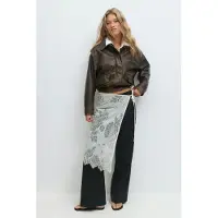 Gina Tricot Lace Apron Skirt - Cream - XS/S