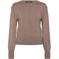Gina Tricot Knitted Cardigan - Brown - M