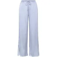 Gina Tricot Satin Loungewear Trousers - Blue - M