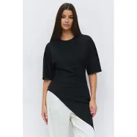 Gina Tricot Asymmetric Top - Black - XS