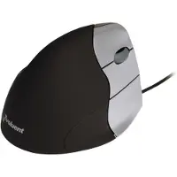 BakkerElkhuizen VerticalMouse 3 Medium Wired, ergonominen pystyhiiri oikealle kädelle, USB-A, musta