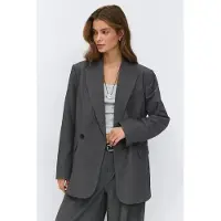 Gina Tricot  - Double breasted blazer - bleiserit - Harmaa - S - Naiset