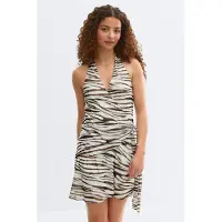 Gina Tricot  - Sheer wrap dress - minimekot - Valkoinen - S - Naiset