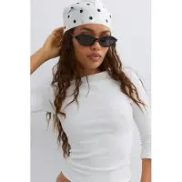 Gina Tricot  - Satin head scarf - Huivit & kaulaliinat - Valkoinen - ONESIZE - Naiset