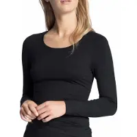 Calida Natural Comfort Top Long-Sleeve - Black - XXS