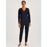 Calida Elegant Dreams Pyjamas - Blue - L