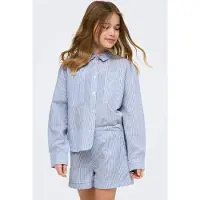 Kids Only Kogsmilla Life Striped Knot Shirt Vd Wvn - Blue - 116
