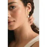 Gina Tricot  - Pearl earrings - Korvakoru - Kulta - ONESIZE - Naiset