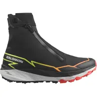 Salomon Unisex Winter Cross Spike Black/Fiery Coral/Safety Yellow Juoksukengät 44 2/3