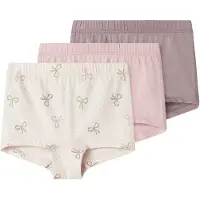 Name It Mini Nmftights 3P Barely Pink Bow Noos - Pink - 92