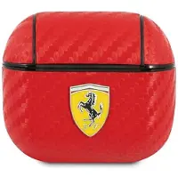 Ferrari FESA3CARE AirPods 3 cover czerwony/red On Track PU Carbon (FESA3CARE)