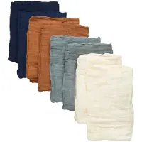 Pippi Organic Muslin Cloth (8-Pack) - Blue - ONE SIZE