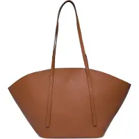 Gina Tricot Wide Shopper Bag - Brown - ONE SIZE