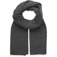 Gina Tricot Soft Knitted Scarf - Grey - ONE SIZE