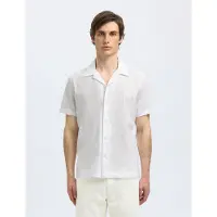 Selected Slhreghyde Aoe Ss Shirt - White - XXL