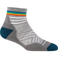 Darn Tough Women's Run 1/4 Ultra-Lightweight Cushion Running Sock Gray Urheilusukat M (38-40.5)