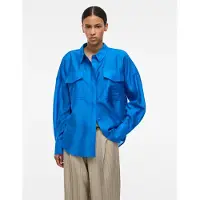 ROUGE EDIT Roualinine L/S Ovesized Shirt - Blue - 42