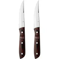 Gense Steakkniv Xl Old Farmer Classic 23,5 Cm 2 Stk. Træ/Stål - Brown - L23.5CM