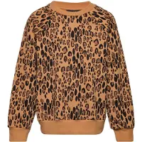 Mini Rodini Huppari Leopard Beige-104/110 cm Beige 104/110 cm Pojat, Tytöt
