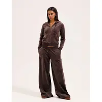 Juicy Couture Yuka Wide Leg Trackpant Gold - Brown - XXS