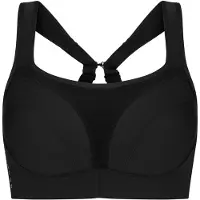 Röhnisch Women's High Support Sportsbra D-Cup Black Alusvaatteet 75D