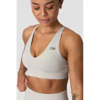 ICANIWILL Sculpt Seamless V-neck Sports Bra Light Dusty Beige