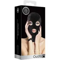 Shots Velvet & Velcro Mask with Eye and Mouth Opening
