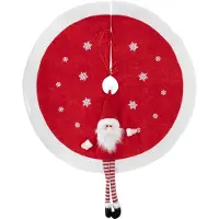 Joulumatto - TAJUN VALOT JA JOULU - Joulupukki - Punainen - Pyöreä - 90 cm