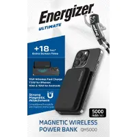 Energizer Magneettinen Langaton Varavirtalähde - 15W - 5000 mAh