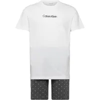 Calvin Klein Ss Tee And Short Set - White - S