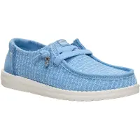 HEY DUDE Wendy Frayed Canvas - Blue - 39