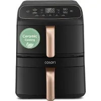 Cosori Dual Blaze Twinfry Compact ilmafriteeri CAF-DC861-CEUR (harmaa)