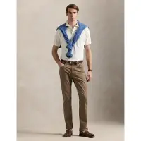 Ralph Lauren Custom Slim Fit Soft Cotton Polo Shirt - Cream - L