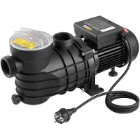 Vevor maanpäällinen allaspumppu, 250 W, 11 700 l/h maksimivirtaus, yksinopeusallaspumppu, AC 220–240 V, 2850 rpm, 8 m maksiminostokorkeus, suodatinkori ja kansi, maanpäällisiin uima-altaisiin, porealt