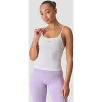 ICANIWILL Smooth Seamless 2-in-1 Strappy Tank White Snow