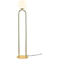 Nordlux by Nordlux Design-jalkalamppu Shapes, Messinki/kulta, Olohuone/ruokailutila, Lasi, Design