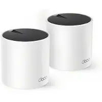 TP-LINK DECO X55 (2-Pack), Valkoinen, Sisäinen, Verkkoreititin, Kaksitaajuus (2,4 GHz/5 GHz), Wi-Fi 6 (802.11ax), 3000 Mbit/s (DECO X55(2-PACK))